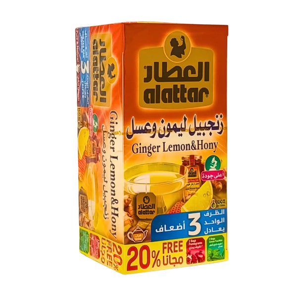 Al Attar Te Ingefära Citron &amp; Honung | Värmande te med frsk smak 