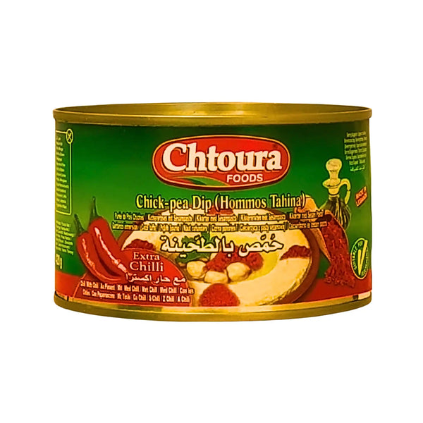 Chtoura Foods Hommus Tahina Chili 420g – Ätfärdig hummus med hetta