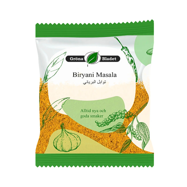 Gröna Bladet Biryani Masala 40g – Äkta Indisk Smak på Nolltid!