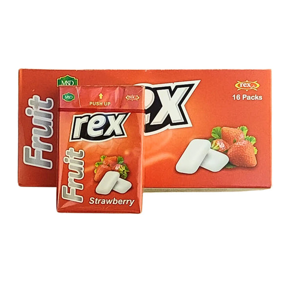 Iransk Rex Tuggummi Mansikka